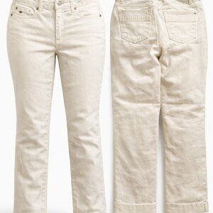 Tommy Hilfiger Spirit Curvy Crop White Jeans Size 2 New Without Tags